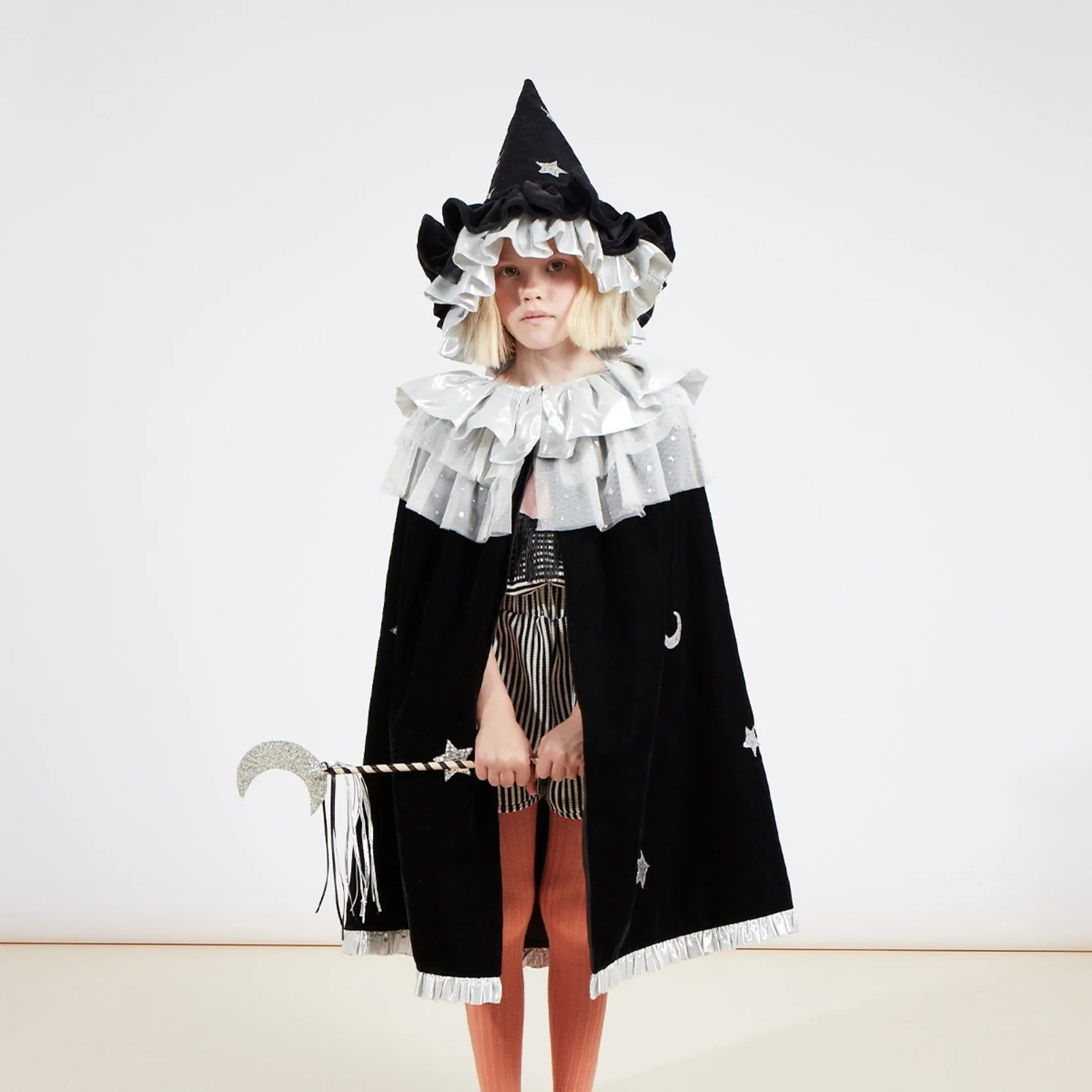 Velvet Witch Cape and Wand Dress Up