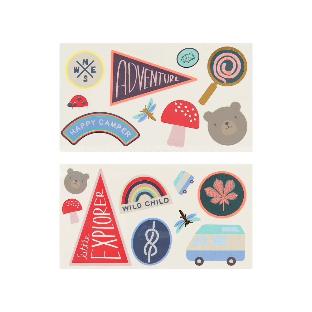 Outdoor Adventures Temporary Tattoos
