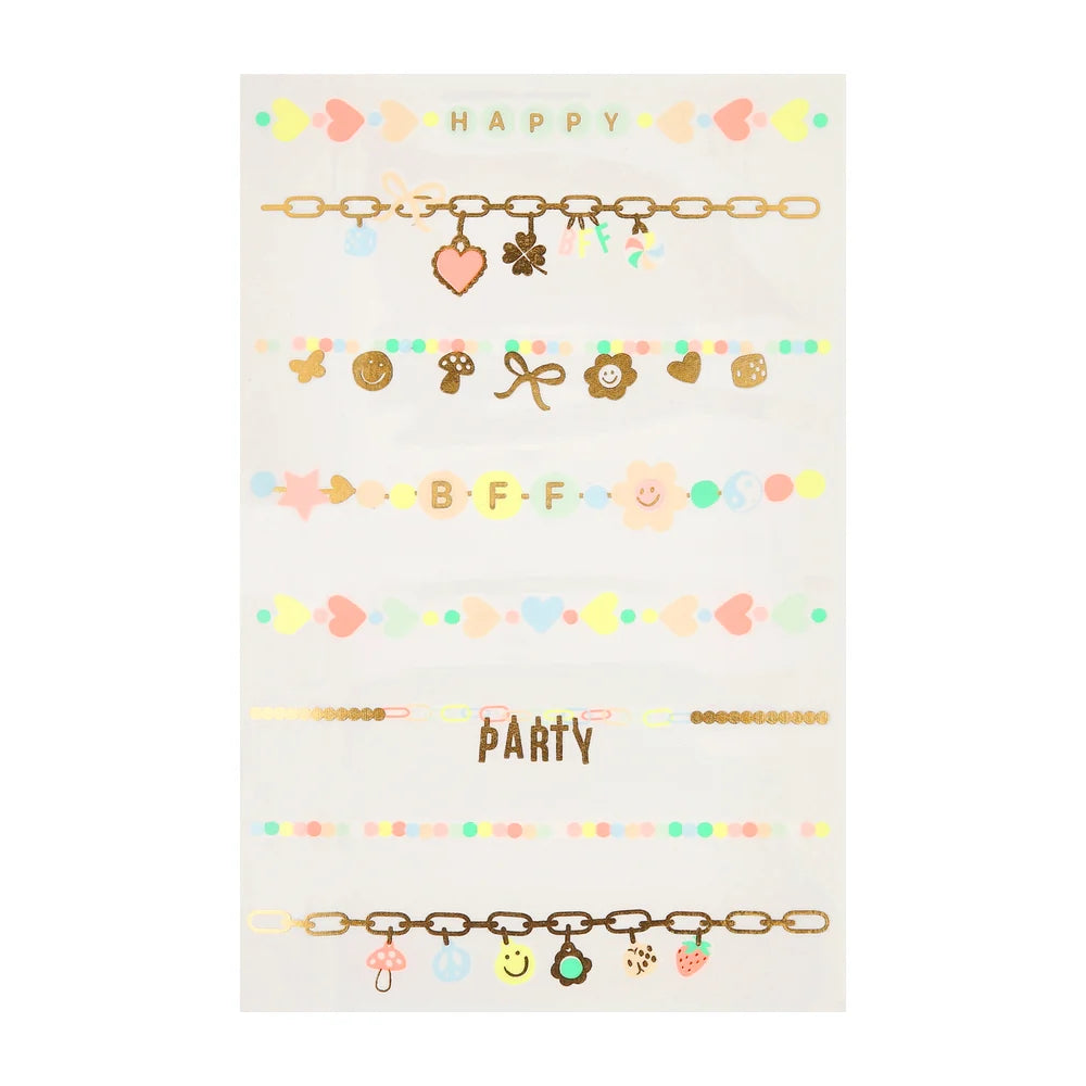 Charm Bracelet Temporary Tattoos