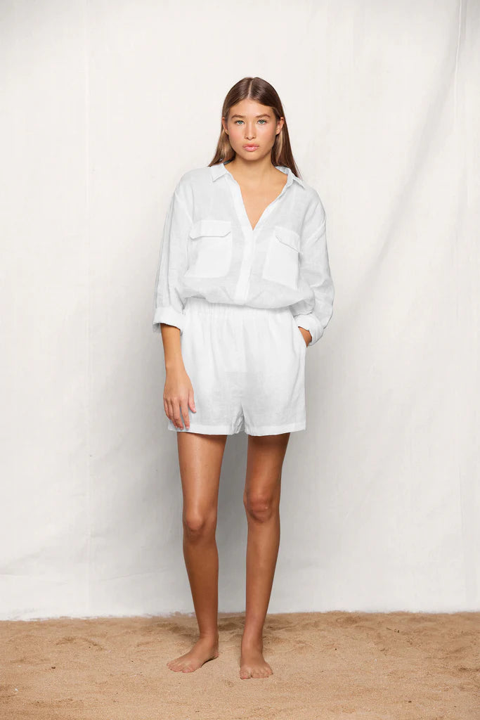 Mentawai Button Up Shirt - Foam