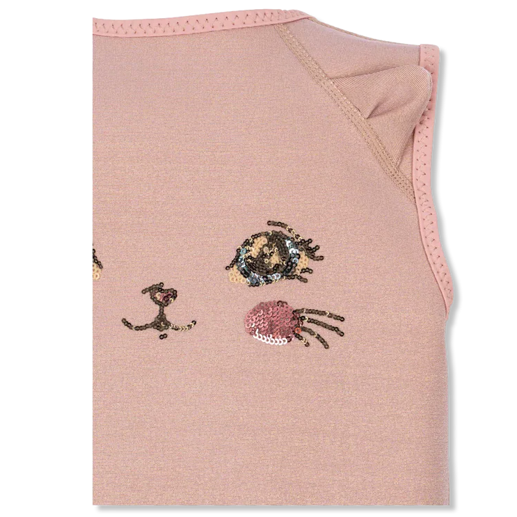 Kitty Swim Vest - Powder Pink