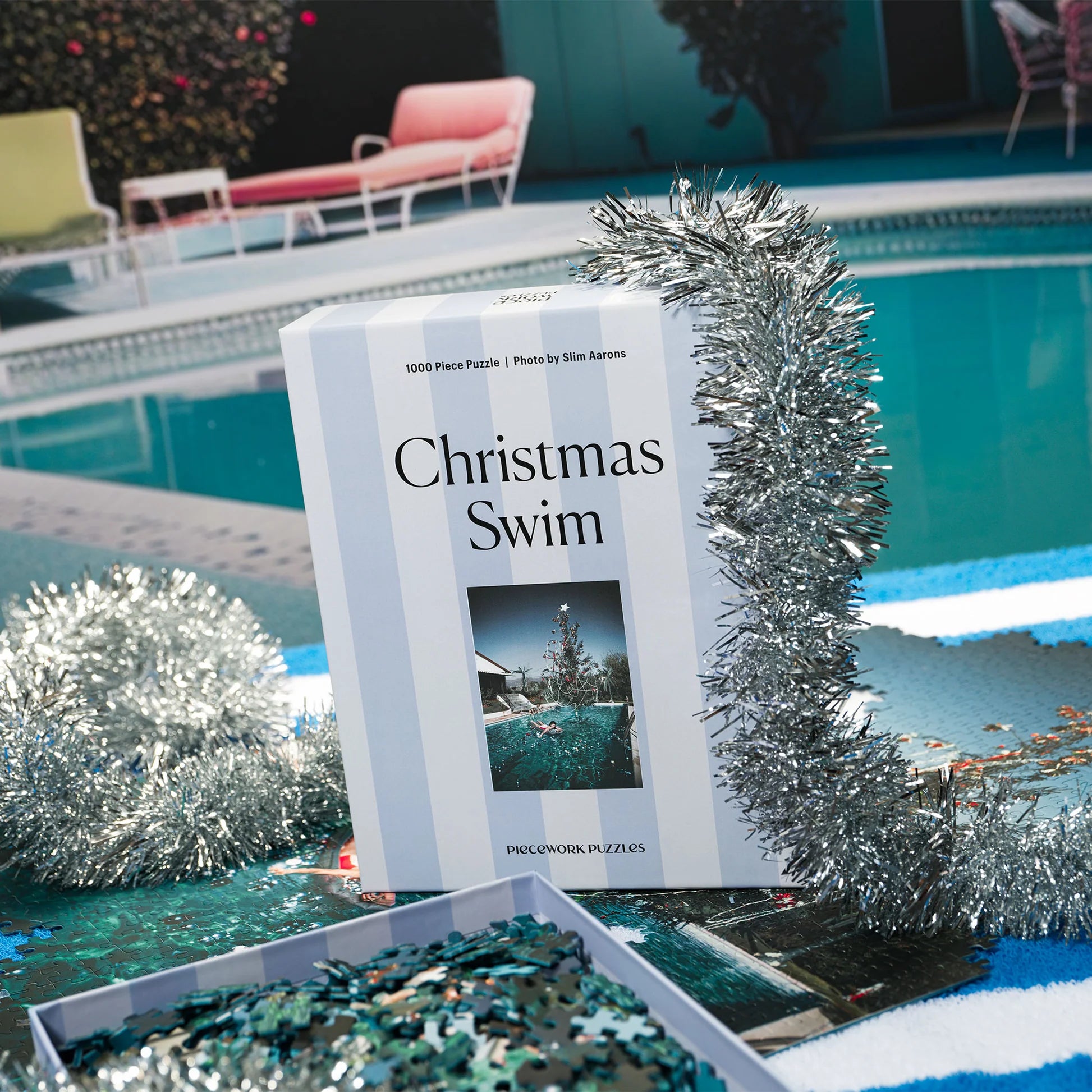 Slim Aarons Christmas Swim Puzzle