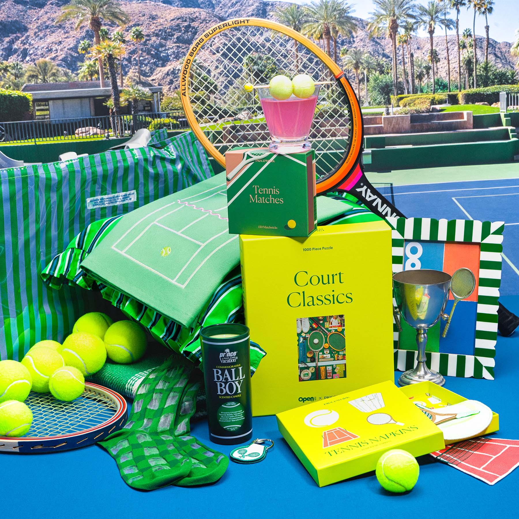 Cocktail Napkins Set of 4 - Tennis