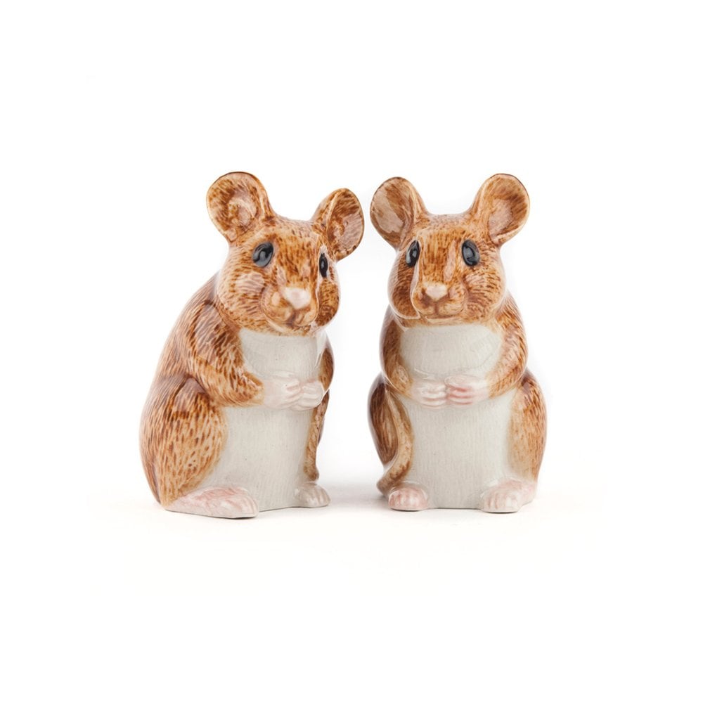 Wood Mouse Salt and Pepper Set