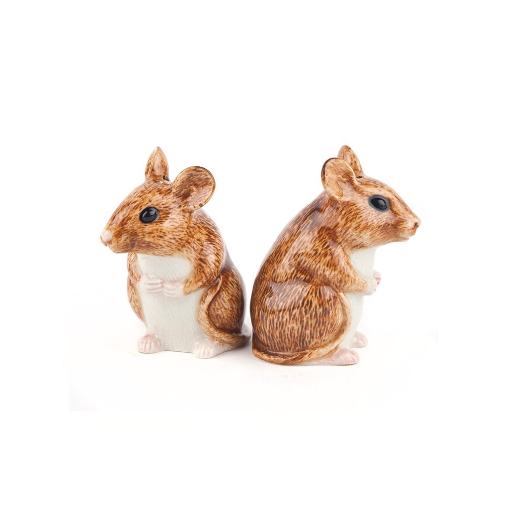 Wood Mouse Salt and Pepper Set