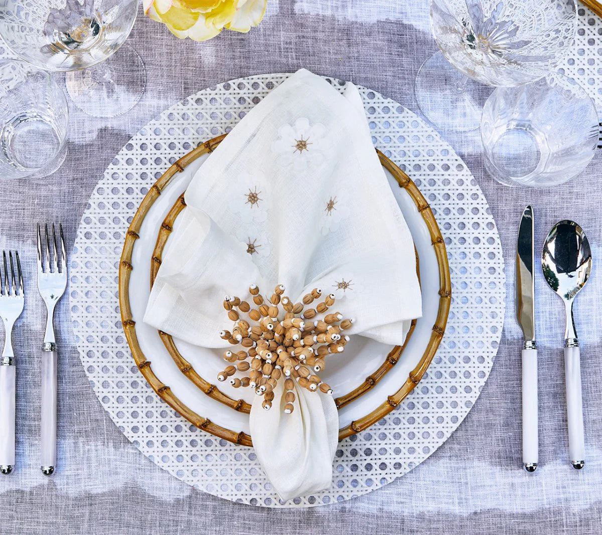 Reed Napkin Ring Set/4 - Natural