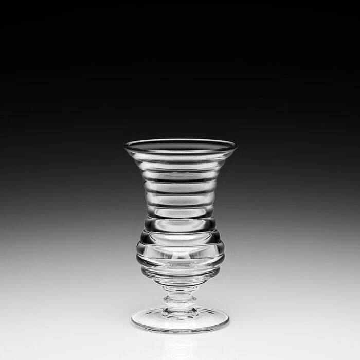 Ripples Footed Clear Vase - 6"