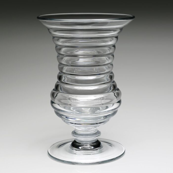 Ripples Footed Vase Clear - 11"