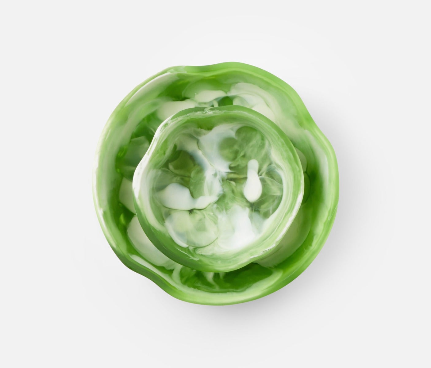 Beatrix Resin Serving Bowls Set/2 - Green