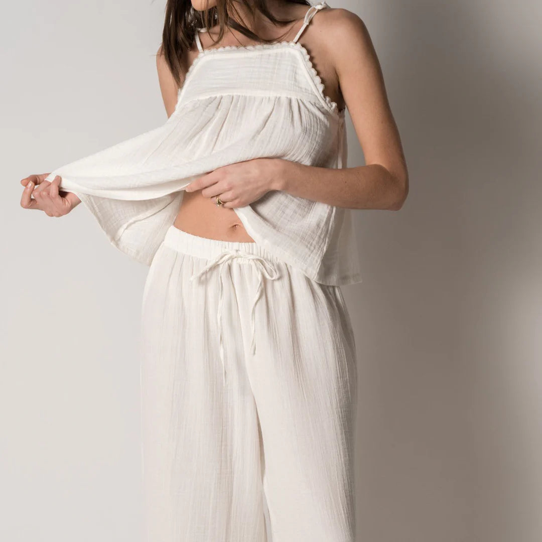 Alaia Crop Set- White