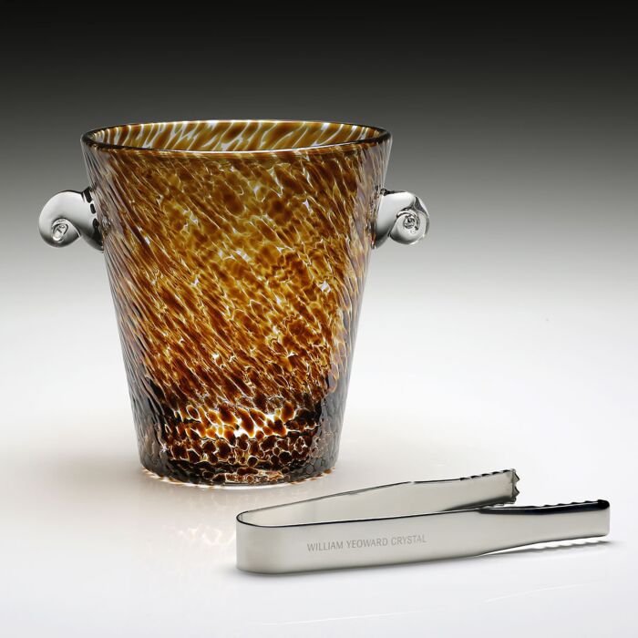 Vanessa Ice Bucket & Tongs Tortoise