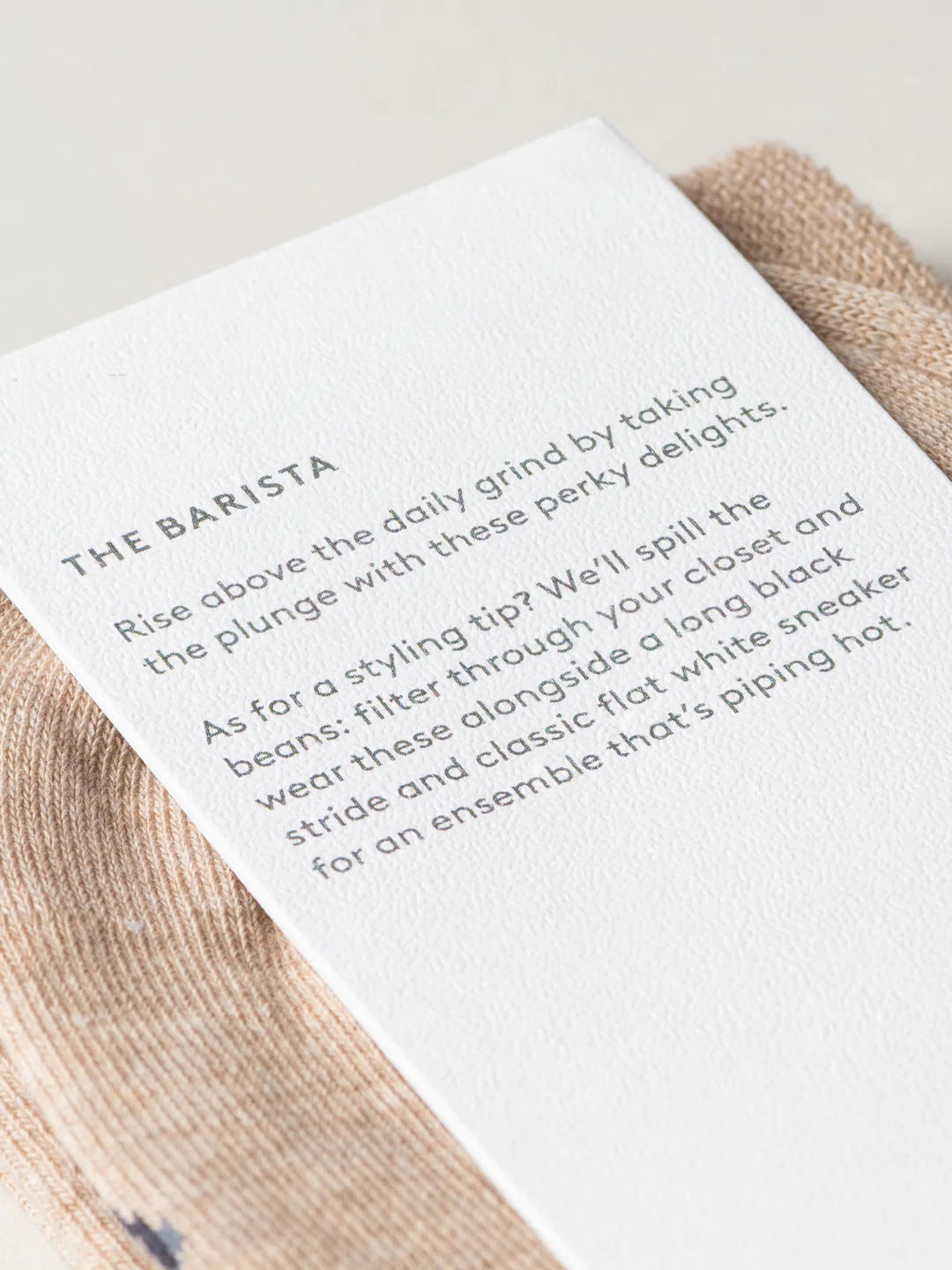 The Barista Oak Socks