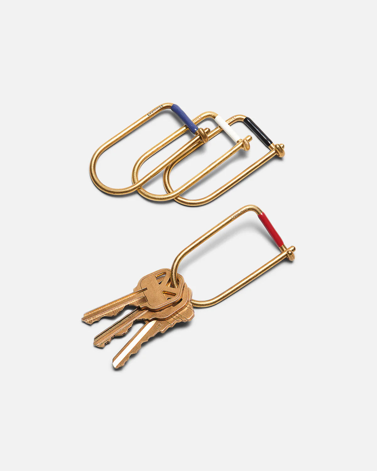 Wilson Key Ring - Brass Enameled