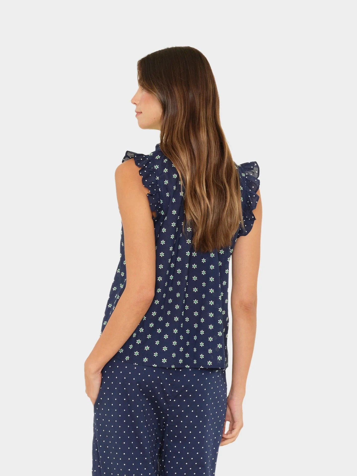 Bex Top - Navy Daisy