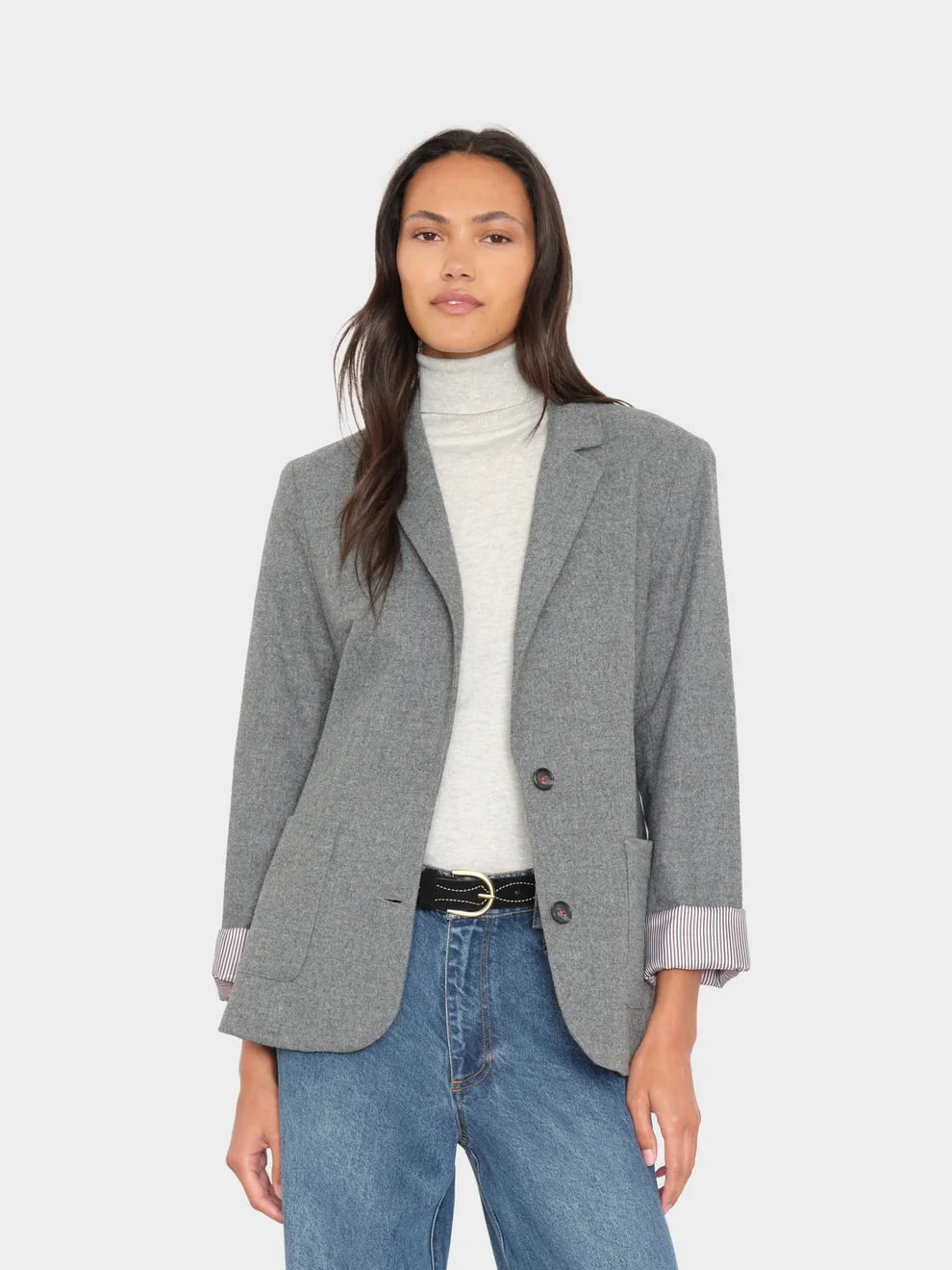 Cutler Blazer - Heather Charcoal