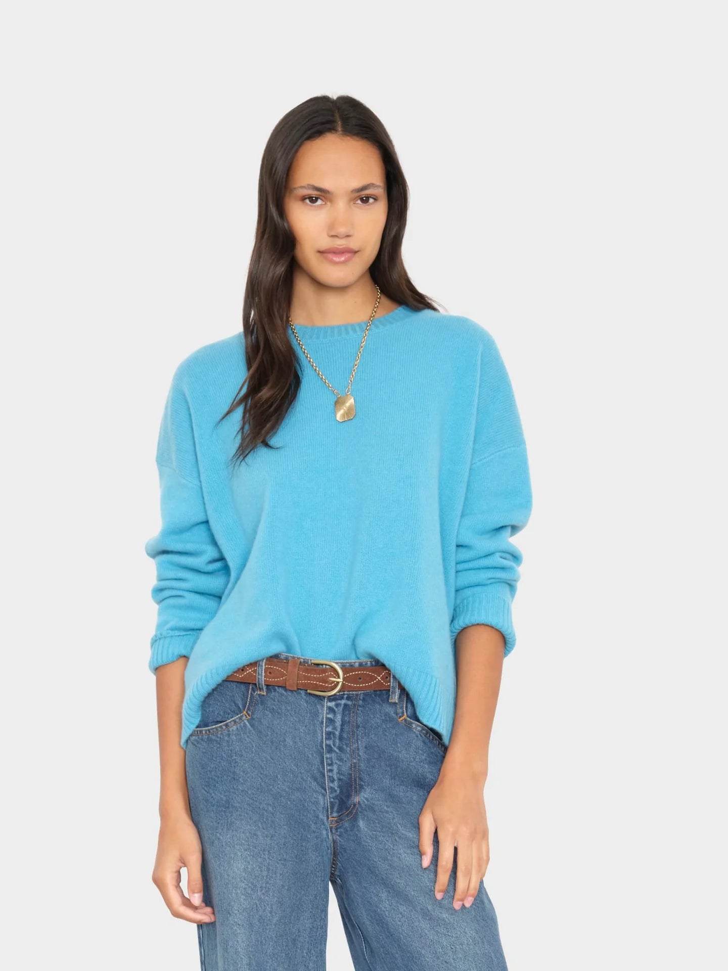 Lela Sweater - Mint Blue