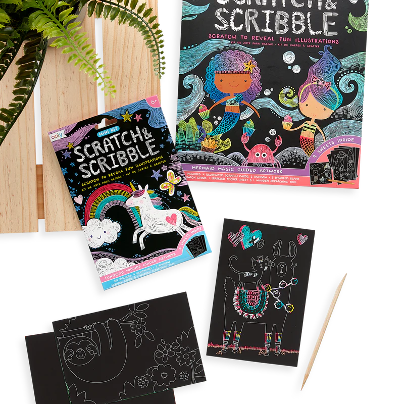 Mini Scratch and Scribble Art Kit - Fantastic Friends