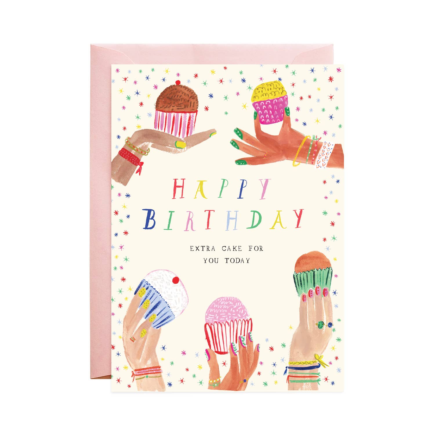 Confetti Cupcakes Greeting Card