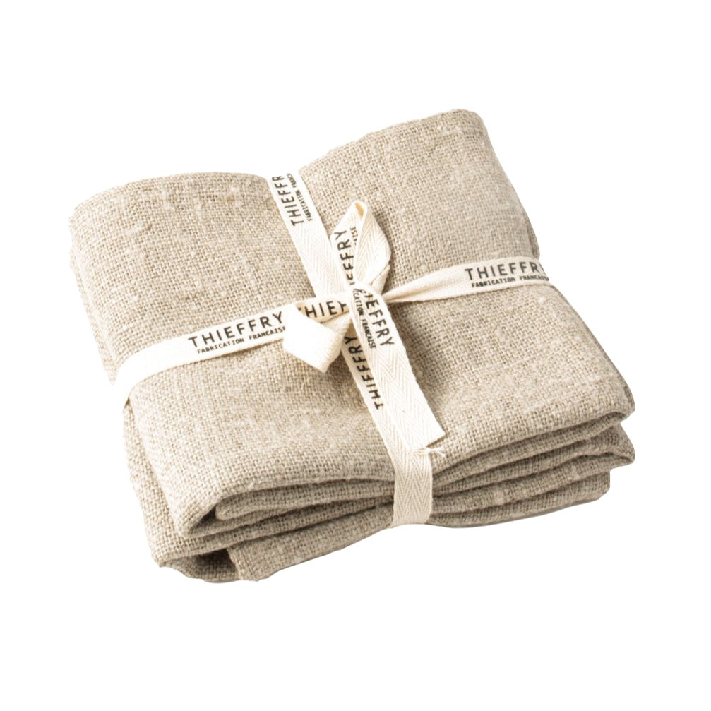 Thieffry Set of Two Dish Towels- Raw & Natural