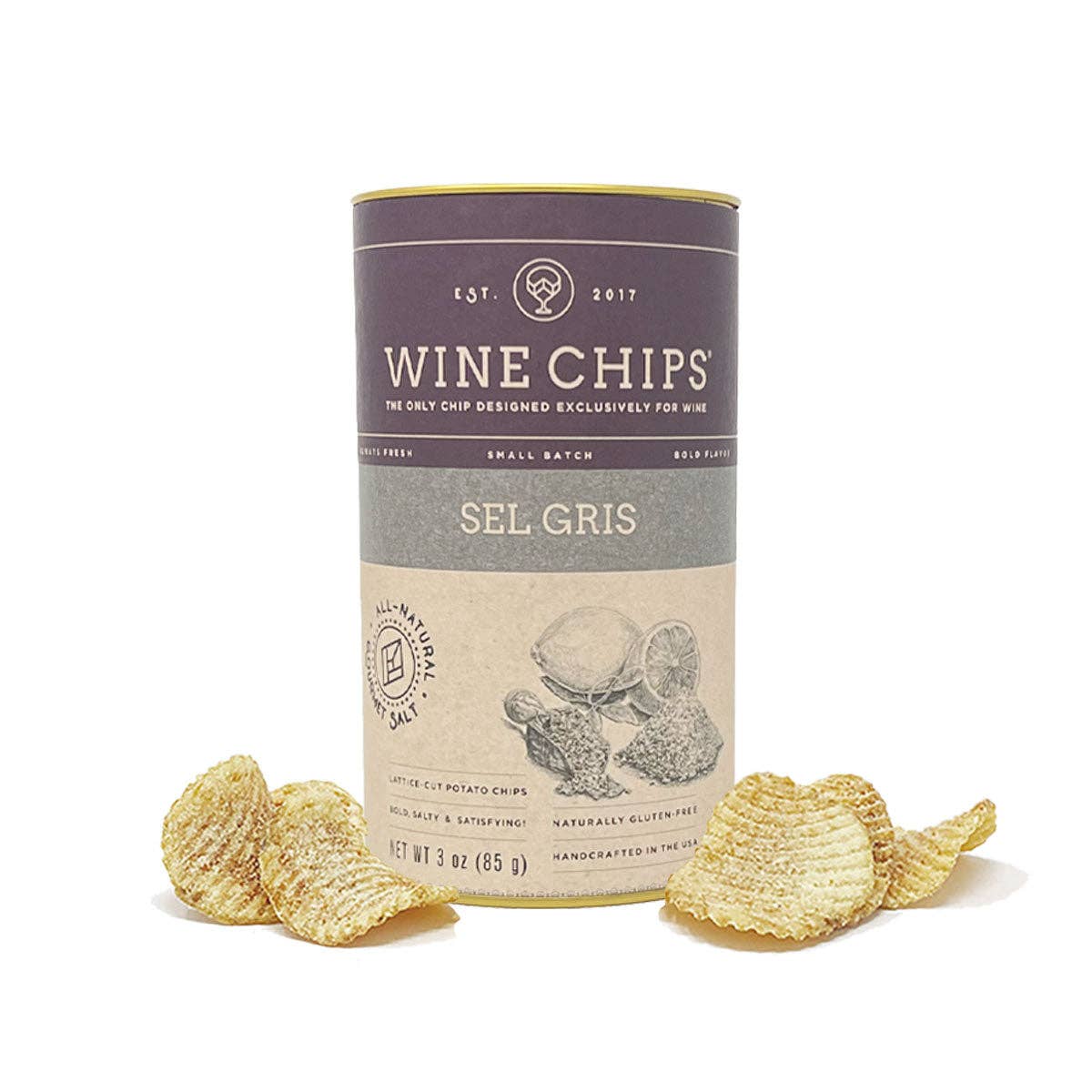 Wine Chips 3oz - Set Gris