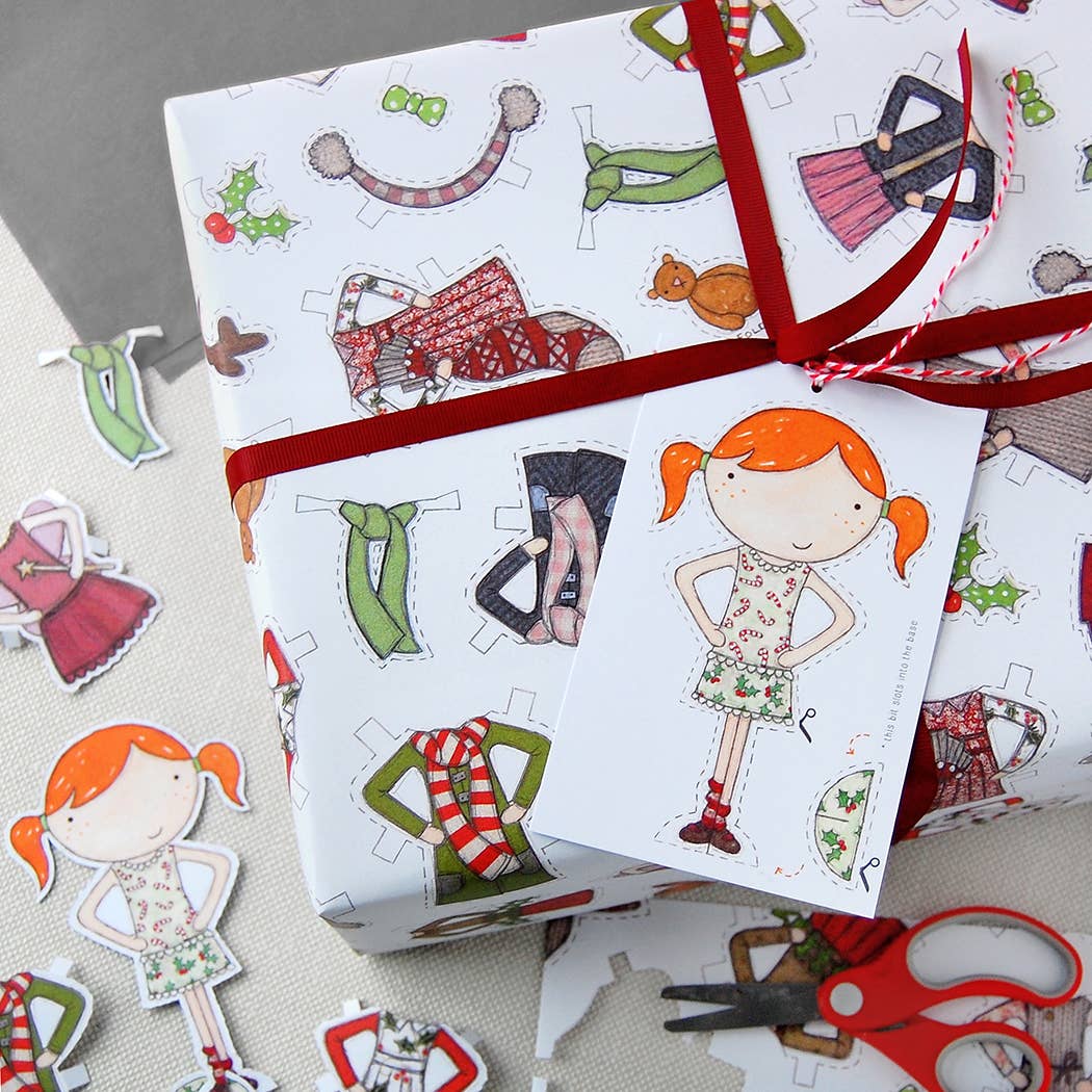 Christmas Clara Paper Doll Wrapping Paper