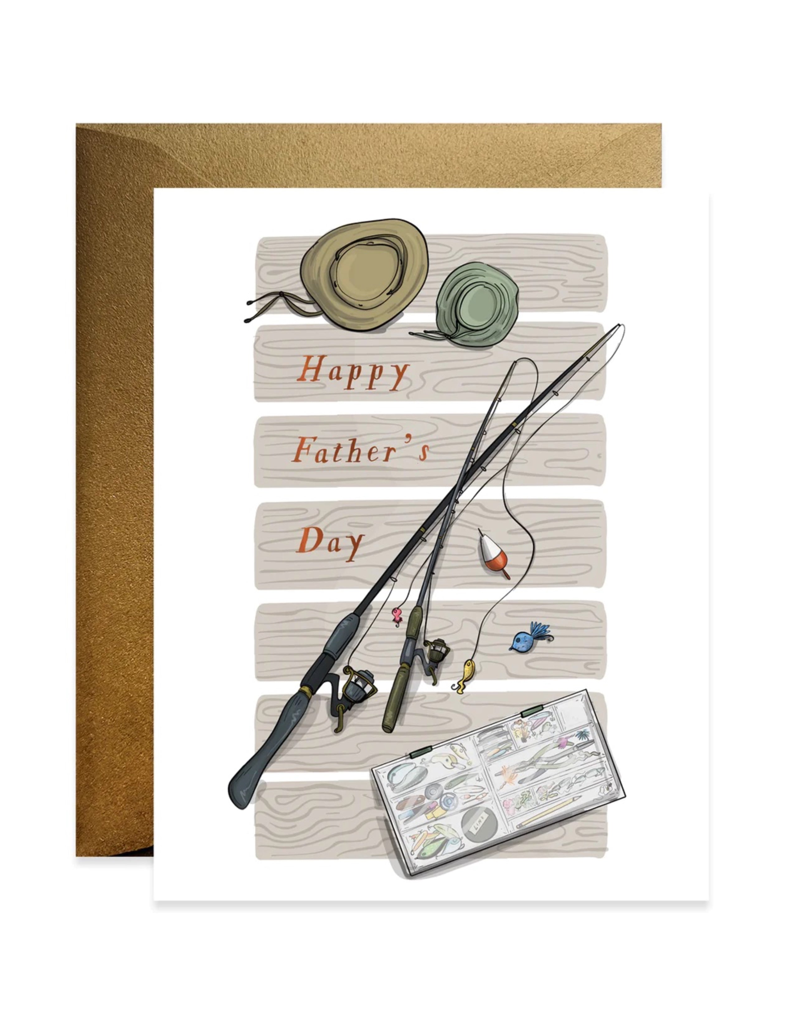 Fishing Rod Father's Day Card