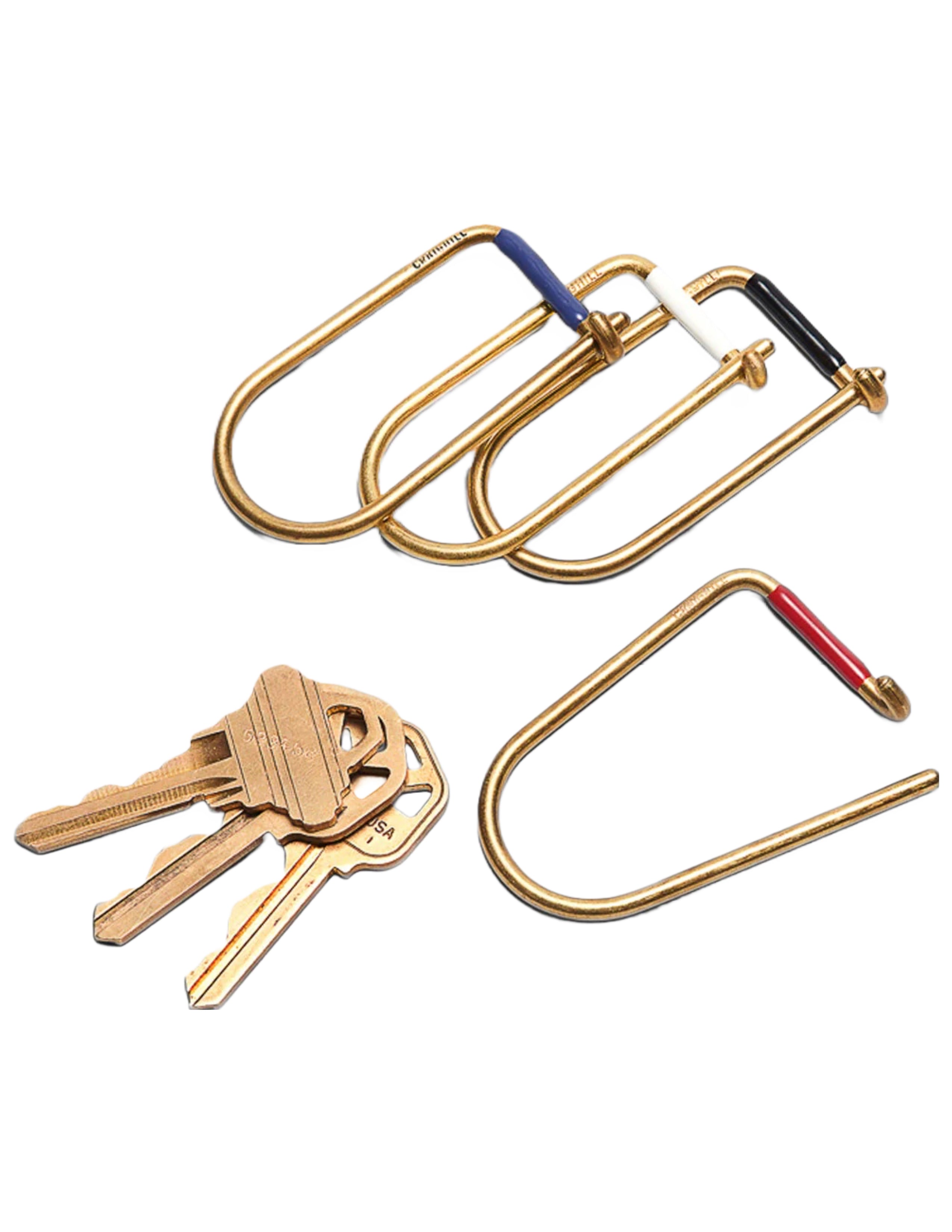 Wilson Key Ring - Brass Enameled