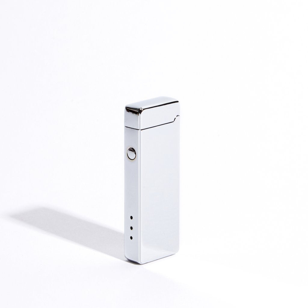 Slim Double Arc Lighter - Silver Metallic