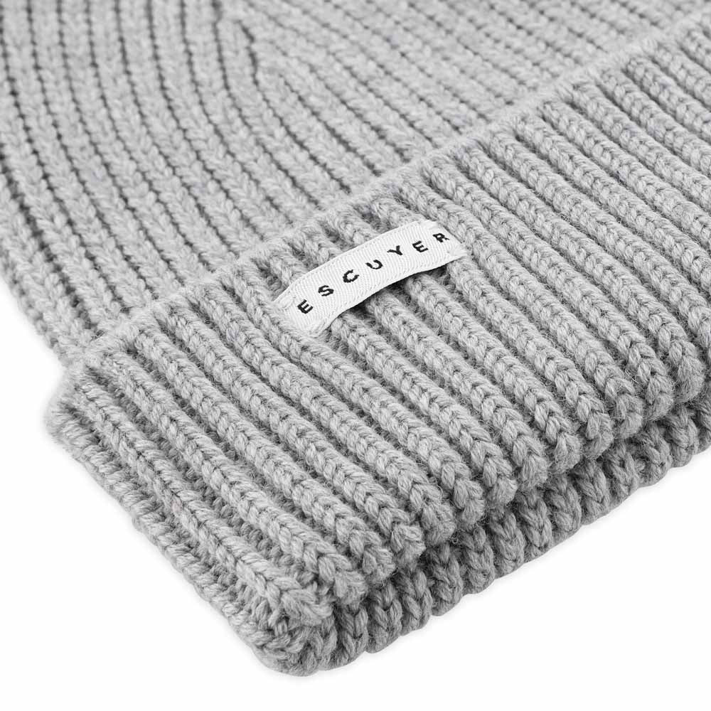 Ribbed Beanie - Grey