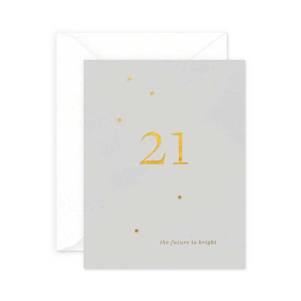 Milestone Birthday 21 Greeting Card
