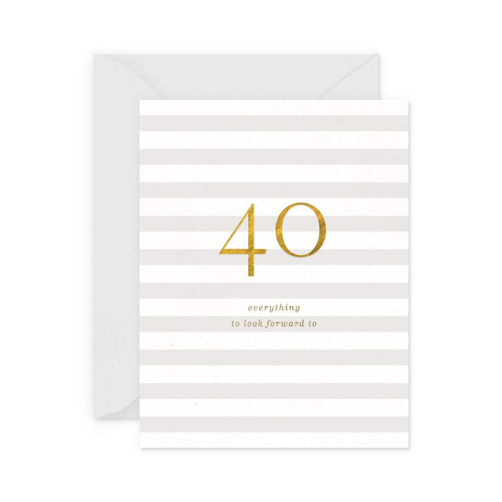 Milestone Birthday 40 Greeting Card