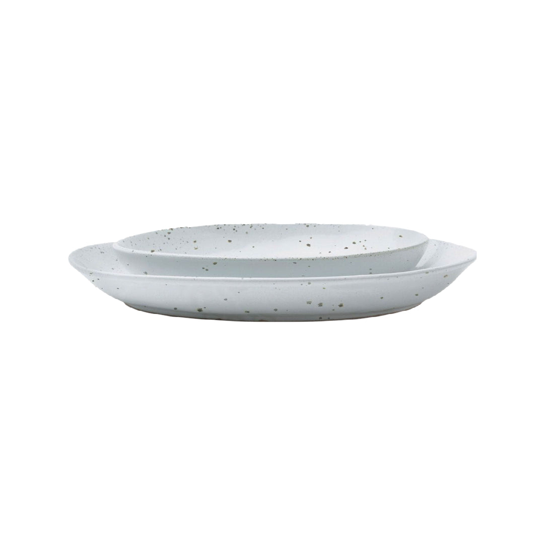 Marcus Oval Serving Platter - White