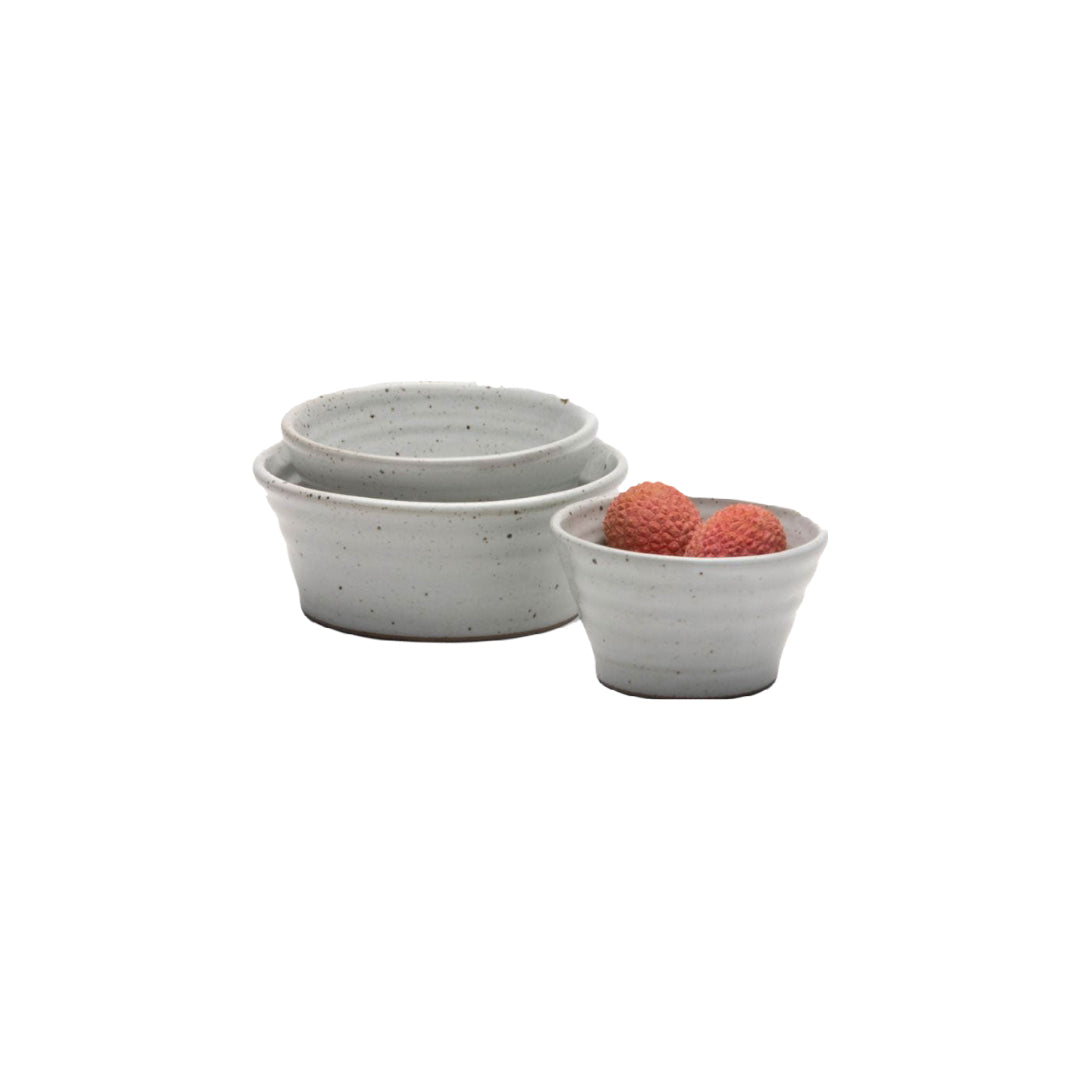 Leon Nesting Bowls - White