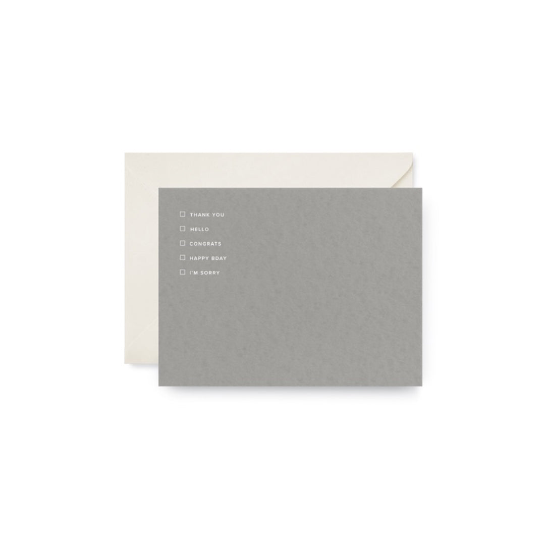 Sincerely Notecard Set