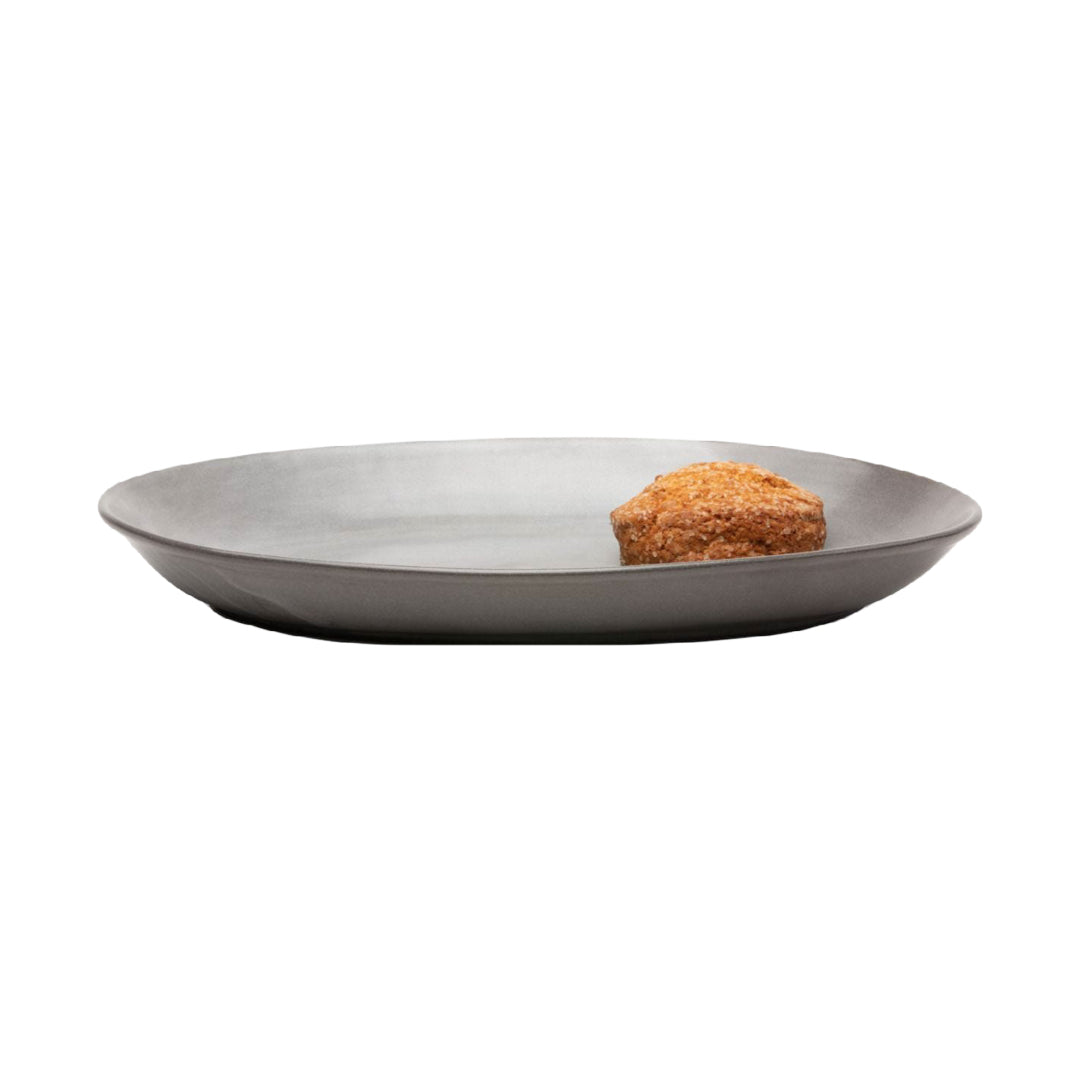 Marcus Oval Serving Platters - Cement