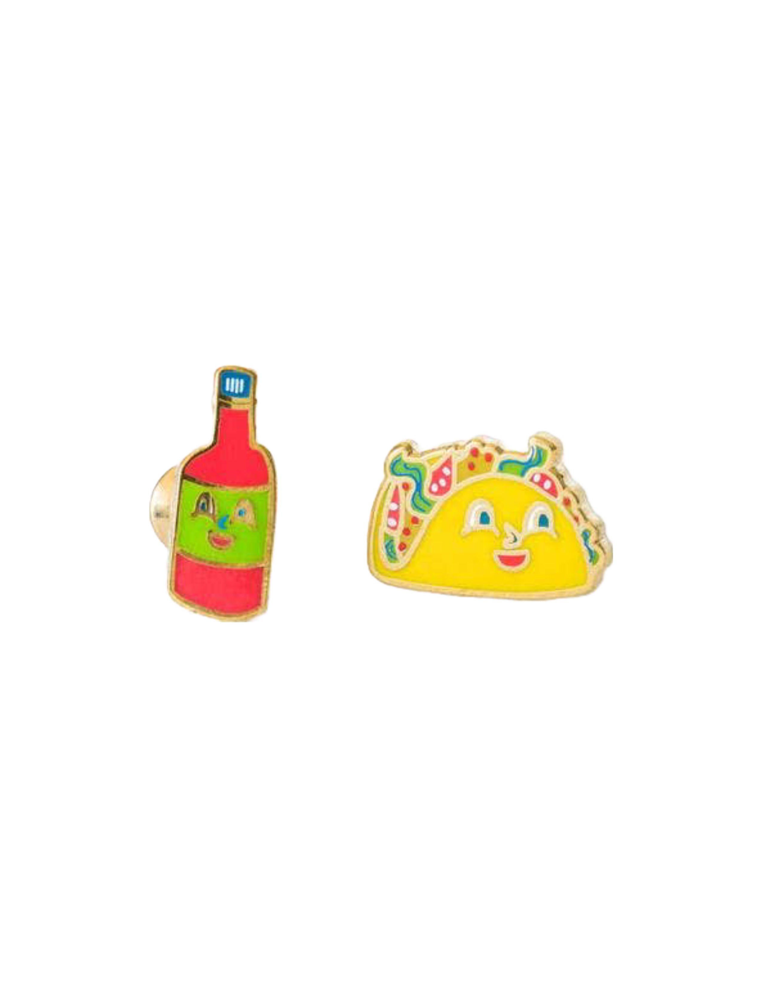 Taco And Hot Sauce Earrings