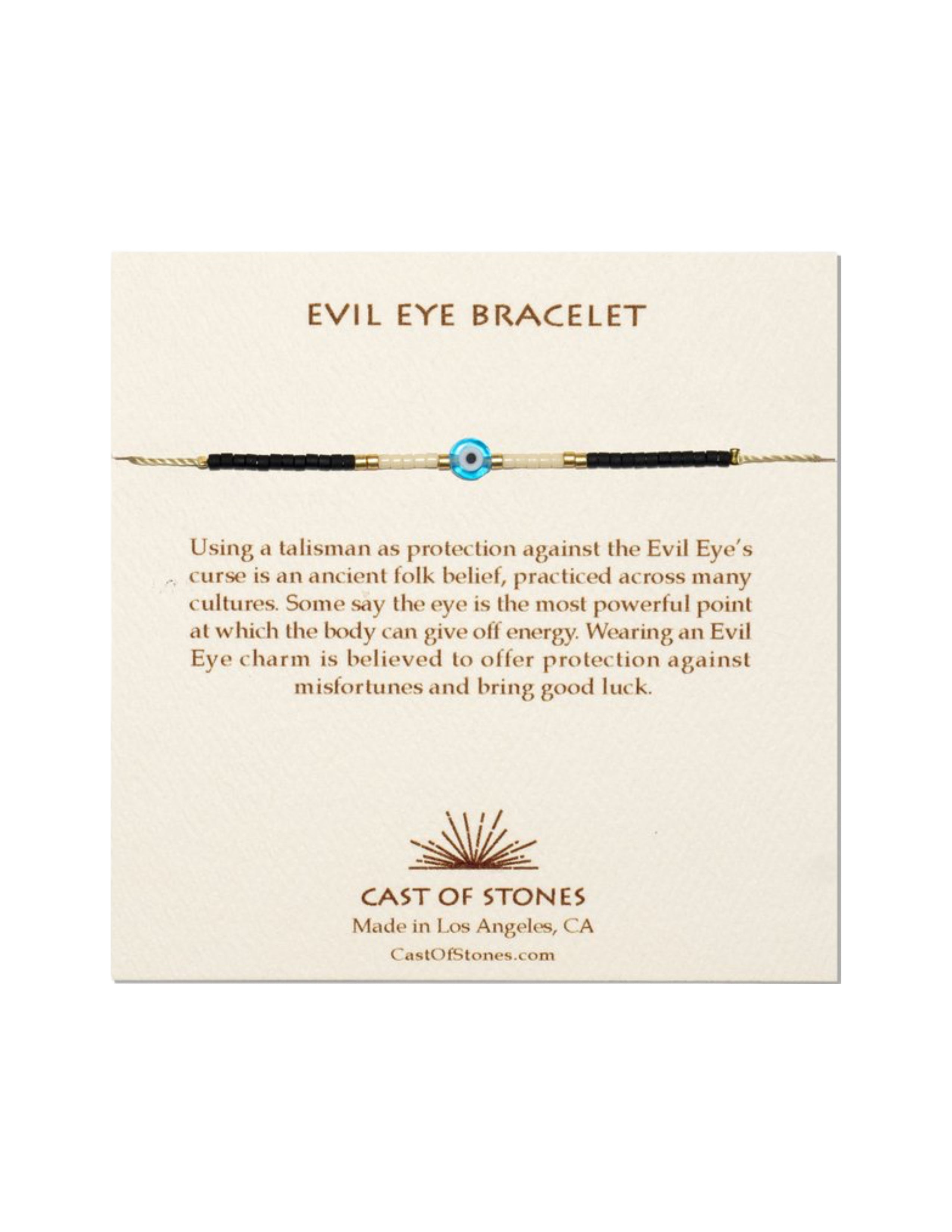 Evil Eye Bracelet - Turquoise & White