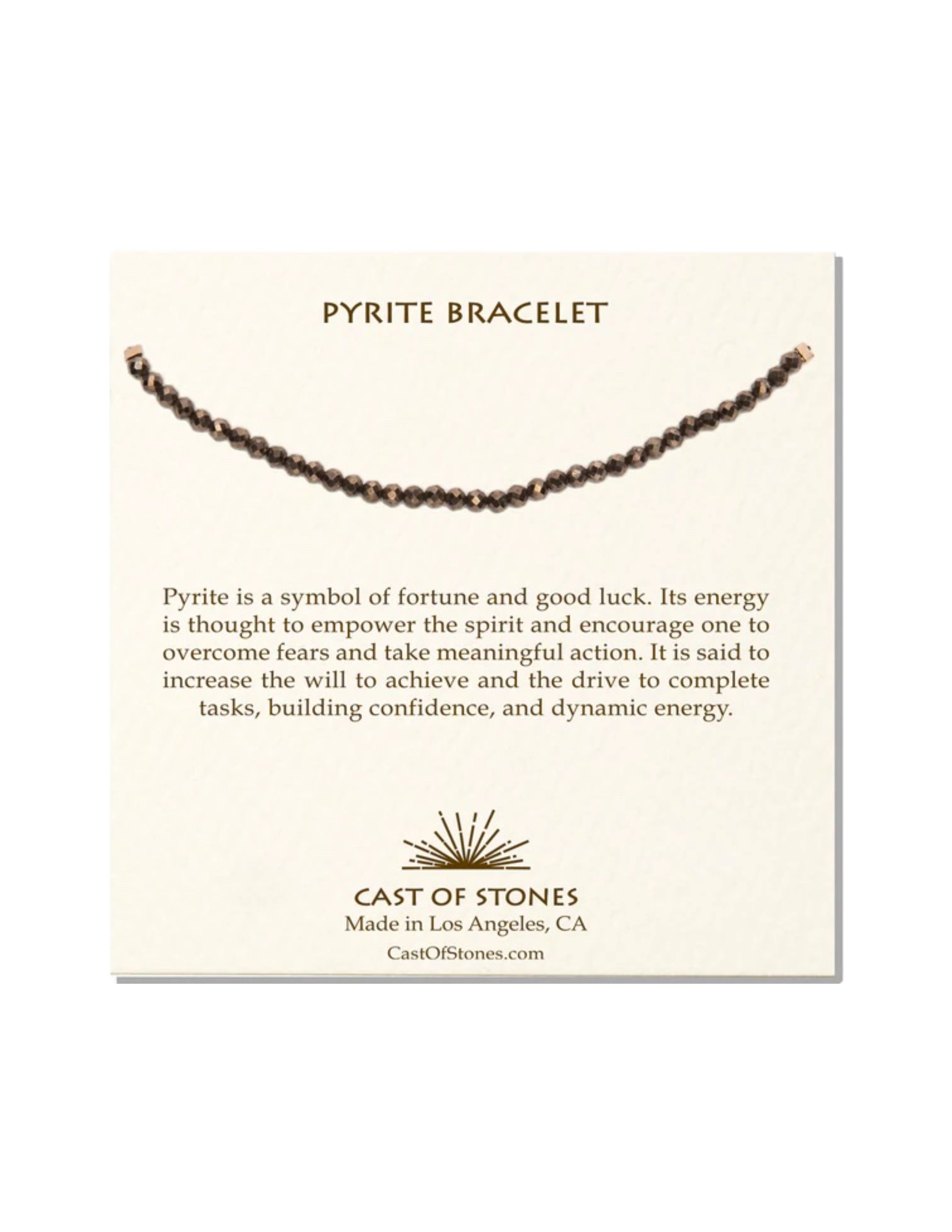 Luck & Wealth - Iron Pyrite 6mm Bead Men's Bracelet | Style of Zen
