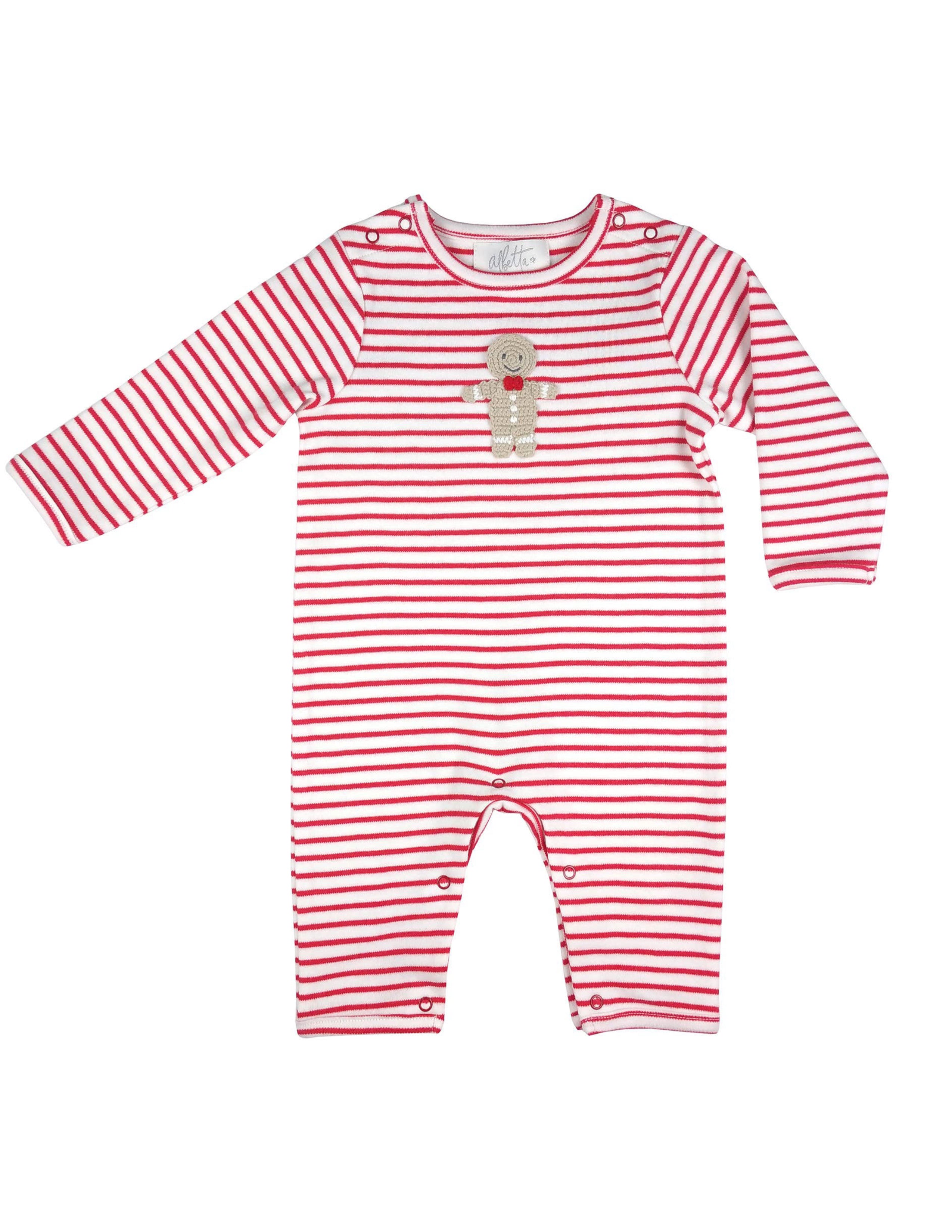 Crochet Gingerbread Man Babygro