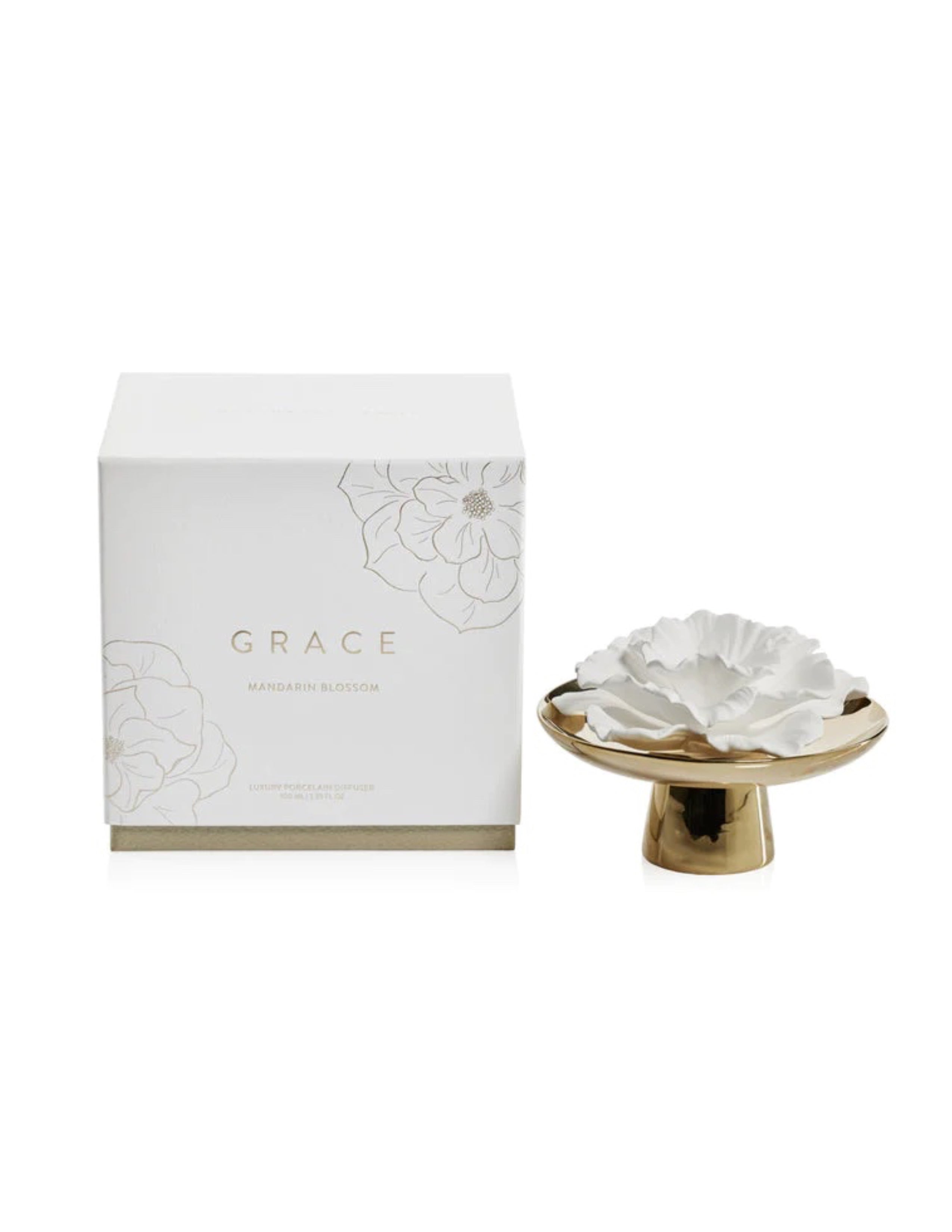 Porcelain Diffuser Grace - Mandarin Blossom
