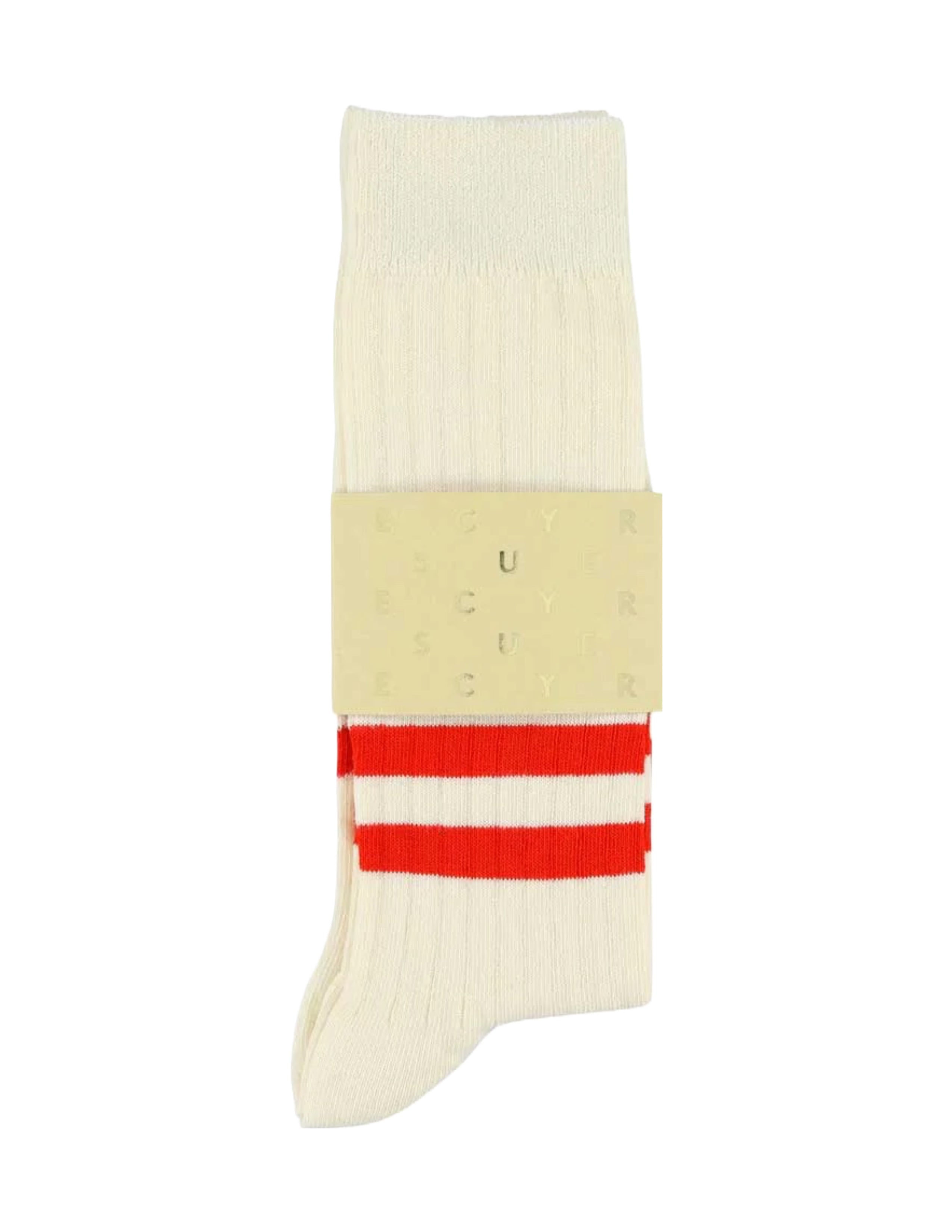 Stripe Socks - Ecru/Vintage Orange