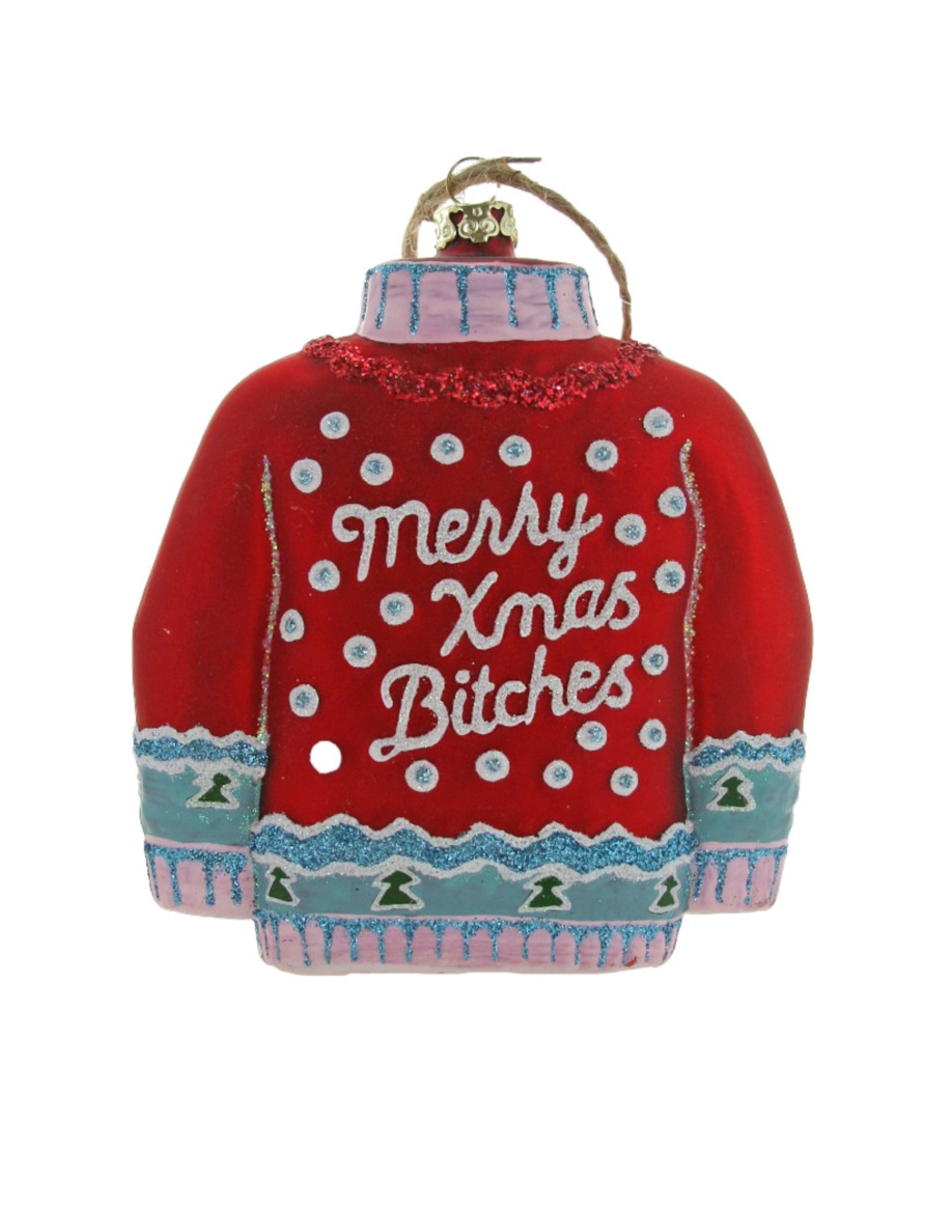 Red Christmas Sweater Ornament