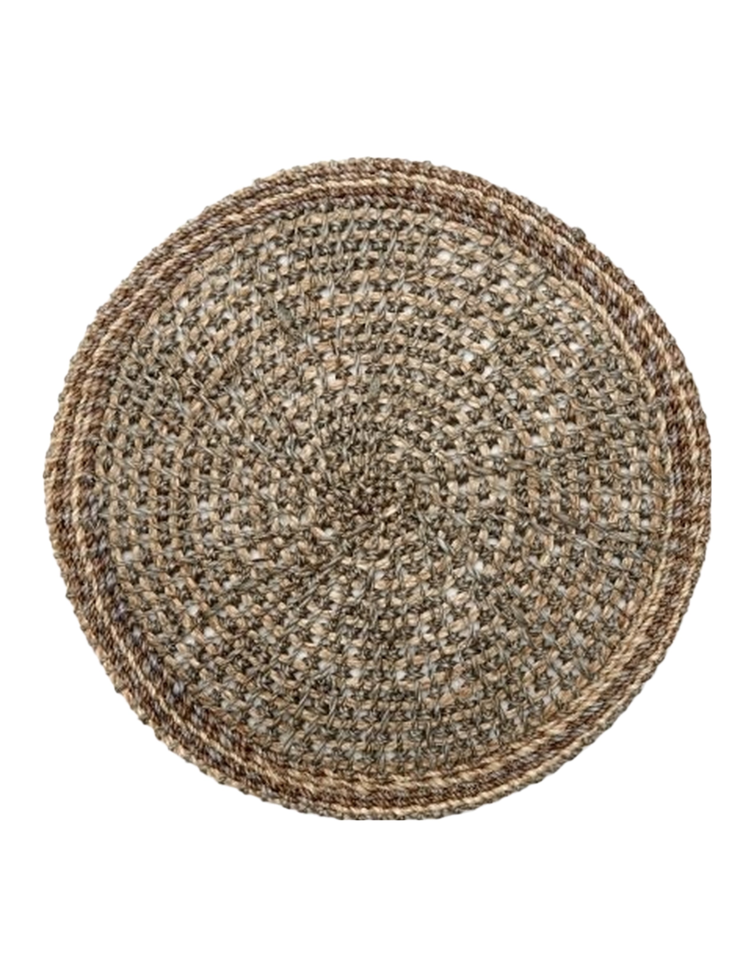 Crochet Abaca Placemat Set of 4 - Grey