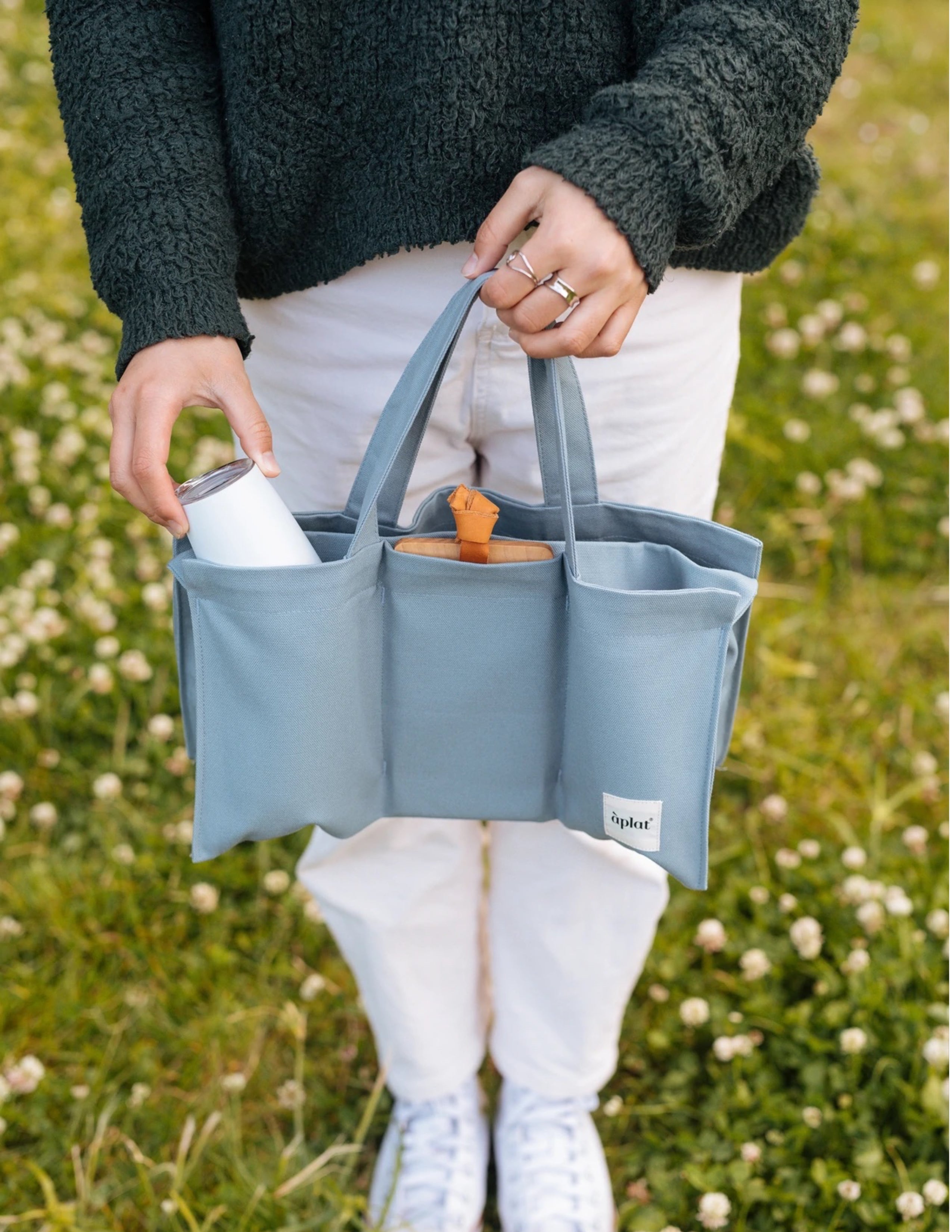 Vin One Bottle Tote - Ice Blue