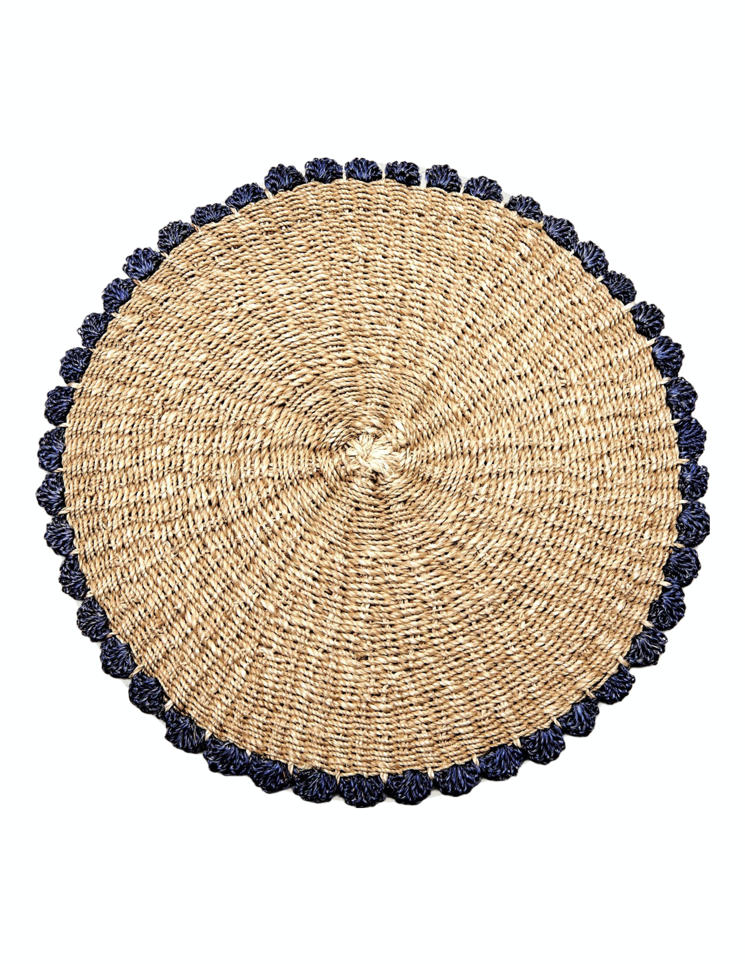 Border Tahitian Placemat Set of 4 - Navy