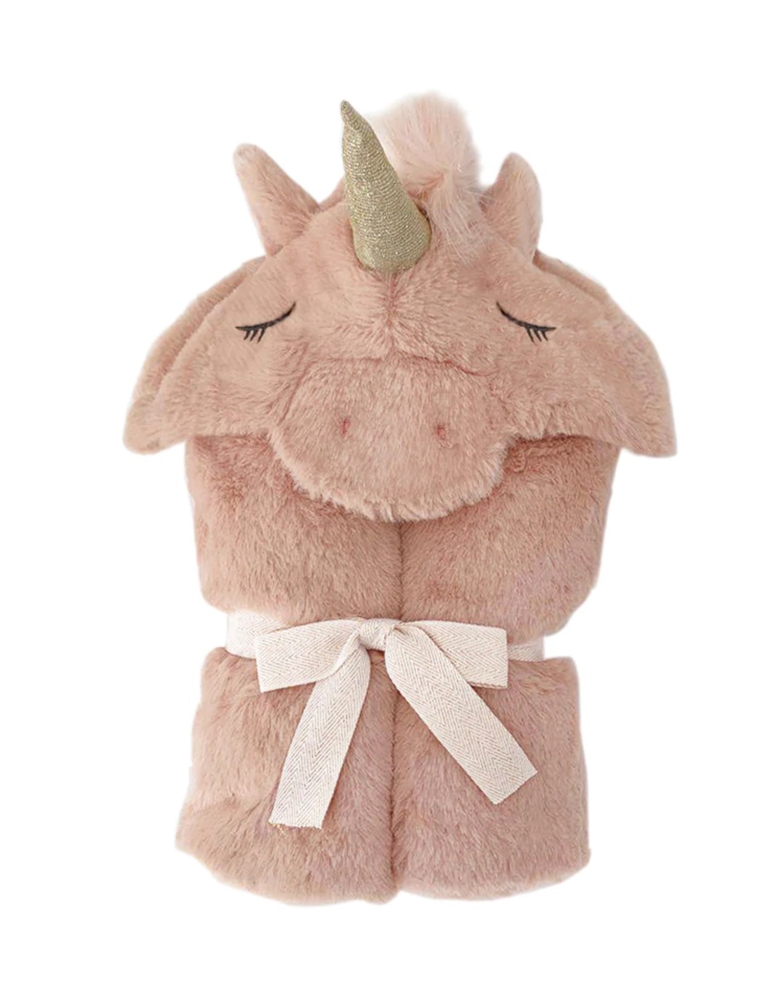 'Uliana' Plush Unicorn Hooded Blanket