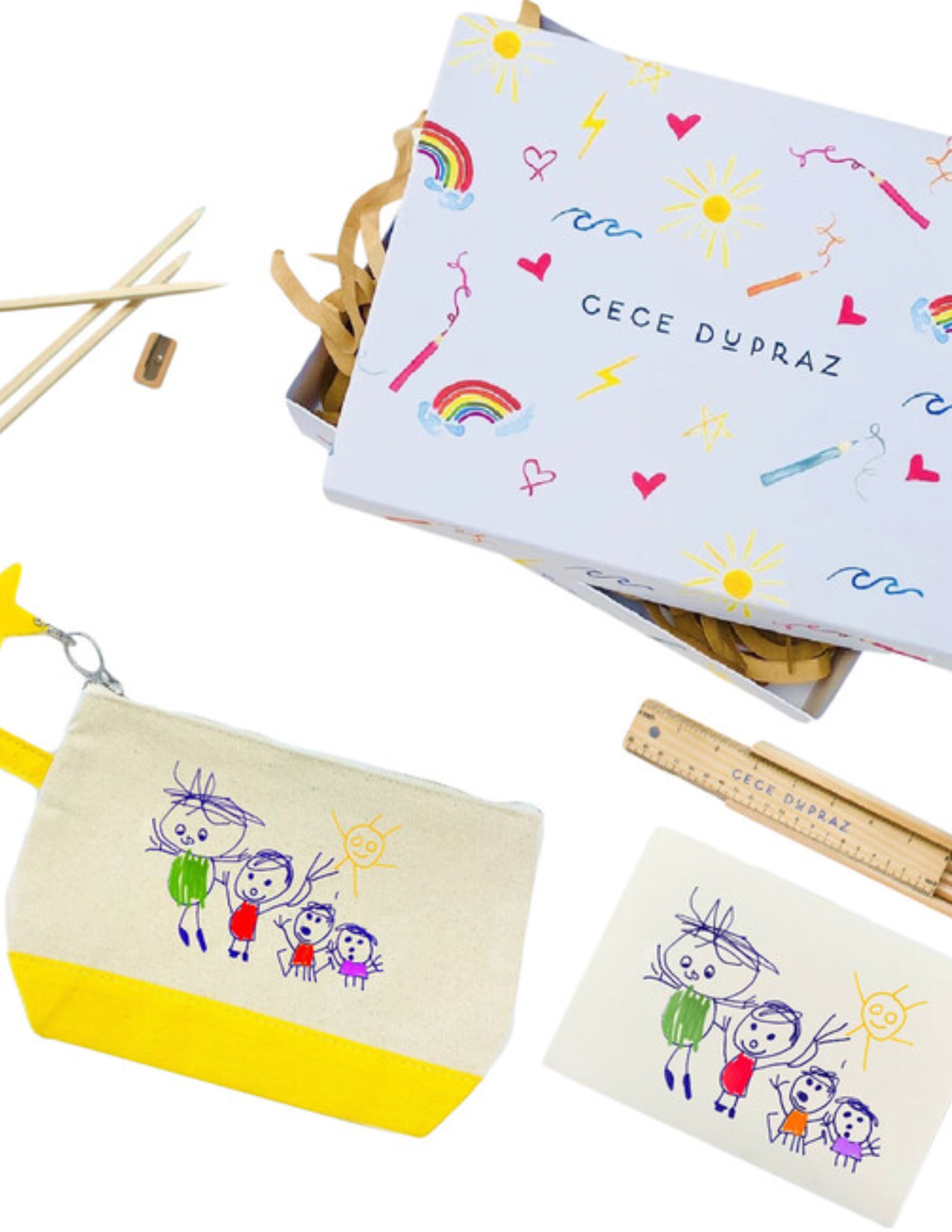 Draw Your Own Zipper Bag Gift Set