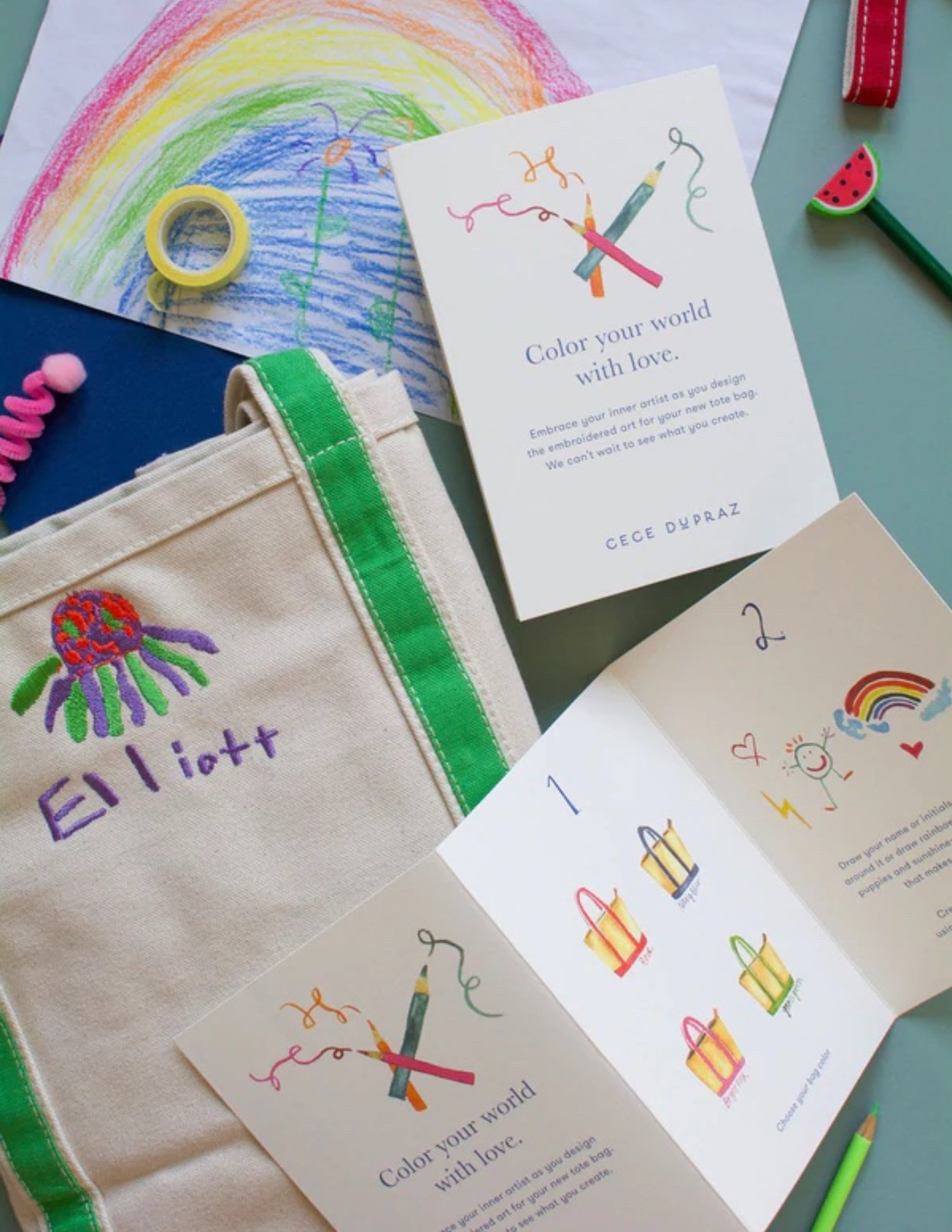 Draw Your Own Tote Gift Set - Medium