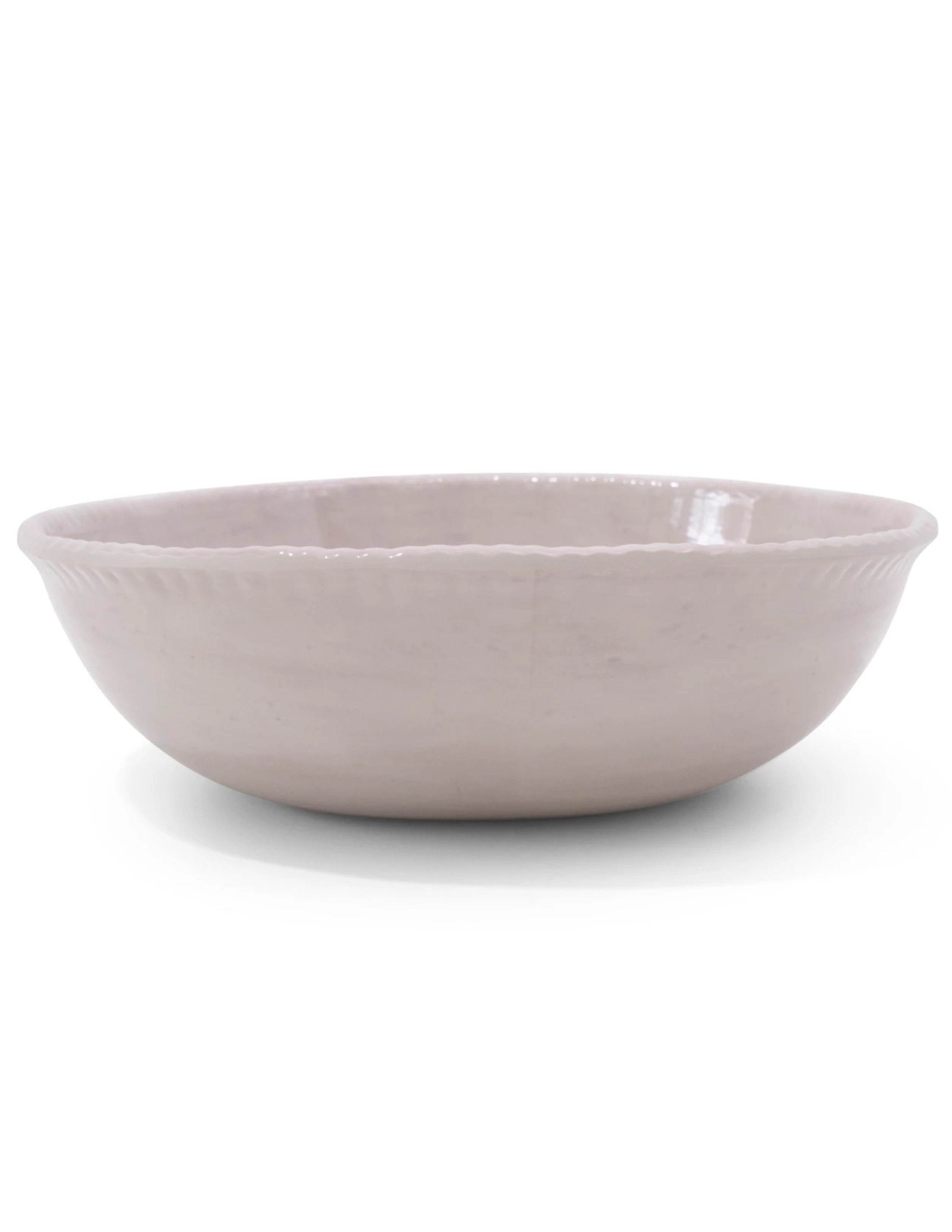 Beaded Serving Bowl - Taupe