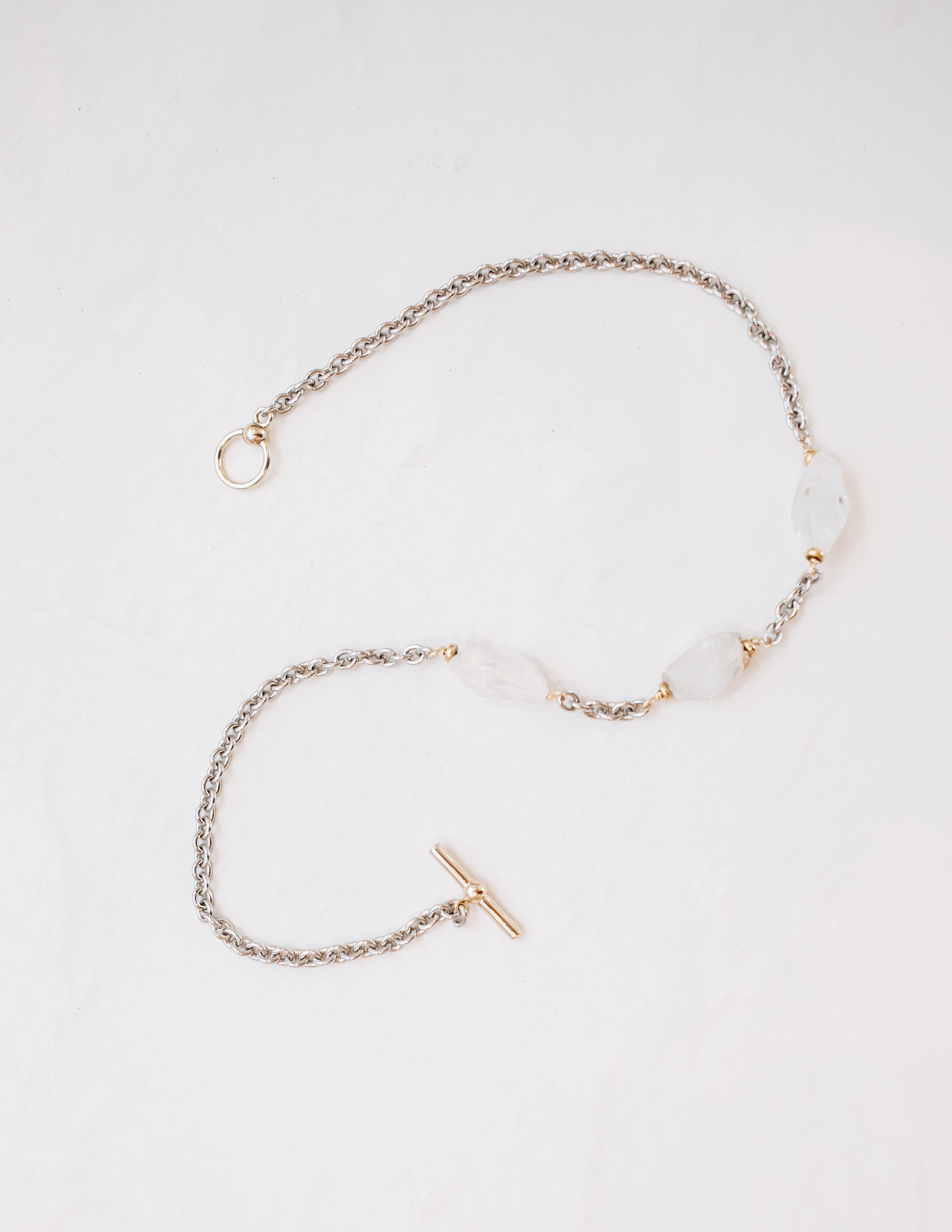 Triple Herkimer Quarts Necklace